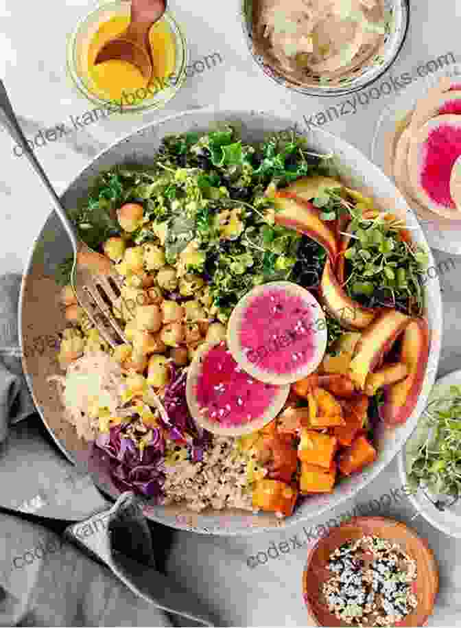 A Colorful Spread Of Delicious Vegan Dishes, Showcasing The Vibrant Diversity Of Plant Based Cuisine. Vegan In The House: Flexible Plant Based Meals To Please Everyone