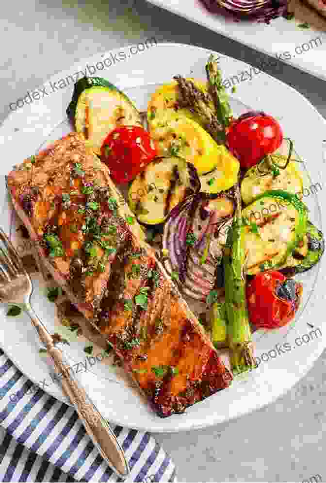 Dinner Recipe Featuring Salmon With Roasted Vegetables Delicious Sirtfood Cooking Recipes: Recipes For Losing Weight At Home Instantly