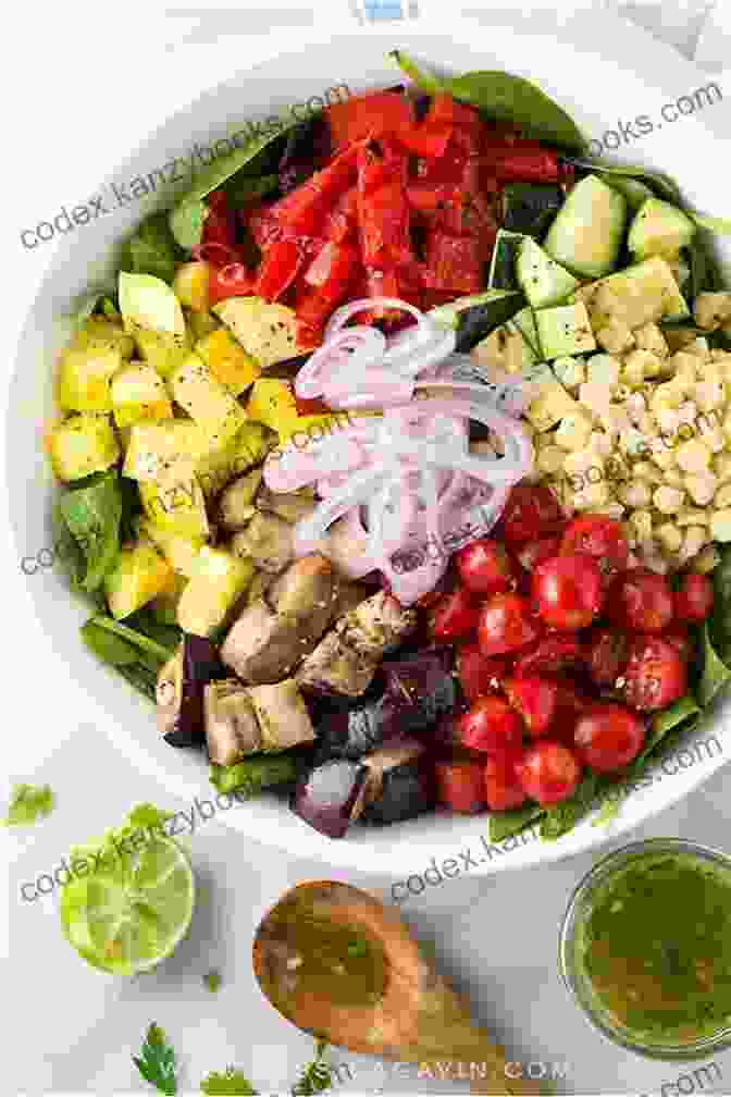 Image Of A Colorful Salad Featuring Grilled Tofu, Roasted Vegetables, And A Tangy Dressing Sustainable Kitchen Diane Berlinski