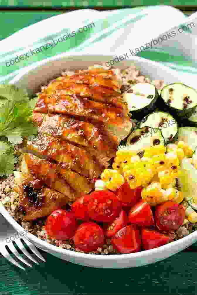 Lunch Recipe Featuring Grilled Chicken Salad With Quinoa And Vegetables Delicious Sirtfood Cooking Recipes: Recipes For Losing Weight At Home Instantly