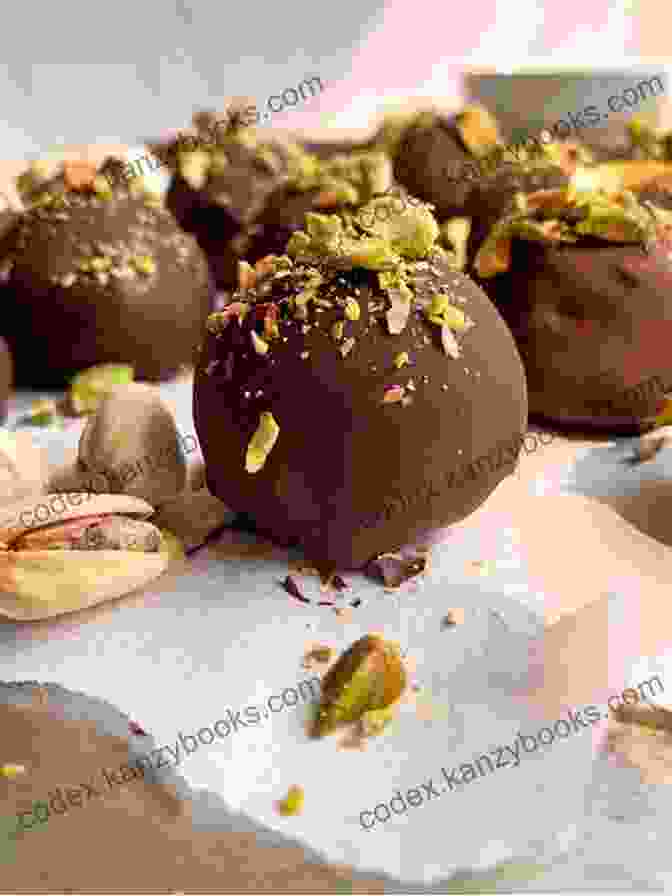 Pistachio Truffles, Their Emerald Green Color Promising A Nutty And Aromatic Experience. HOW TO MAKE MOUTH WATERING CANDY FOR FRIENDS AND FAMILY: 55 CANDY RECIPES FUDGE TOFFEE CARAMEL TUFFLES TURTLES CLUSTERS COCONUT FONDANT AND MORE