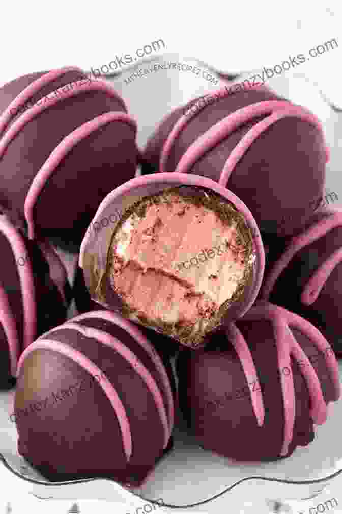 Raspberry Truffles, Their Vibrant Pink Hue Promising A Delightful Burst Of Fruity Flavor. HOW TO MAKE MOUTH WATERING CANDY FOR FRIENDS AND FAMILY: 55 CANDY RECIPES FUDGE TOFFEE CARAMEL TUFFLES TURTLES CLUSTERS COCONUT FONDANT AND MORE