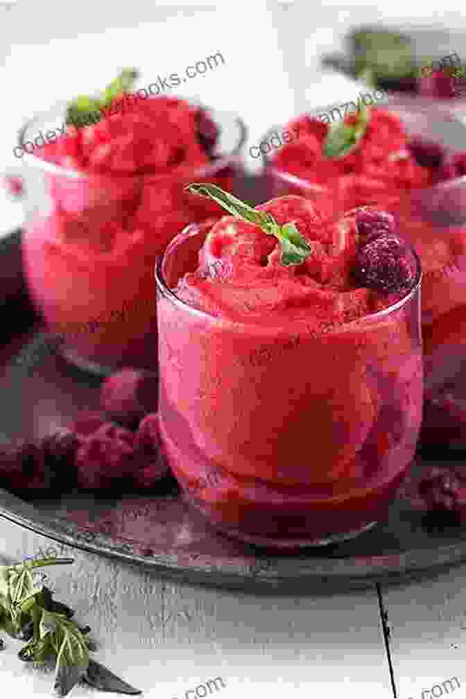 Refreshing Raspberry Sorbet In A Glass Bowl Stand Mixer Ice Cream Maker Cookbook: 150 Delicious And Healthy To Follow Frozen Homemade Recipes For Your Stand Mixer Ice Cream Maker