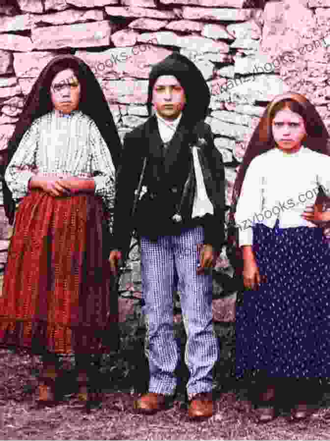 The Young Shepherds Of Fatima, Lucia Santos, Francisco Marto, And Jacinta Marto, Receiving A Vision Of The Virgin Mary. The Miracles Of Fatima S A : Nazar Of Fatima S A Miraculous Stories Of Lady Fatima S A